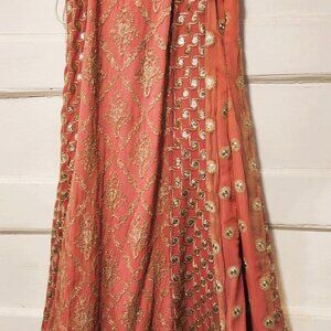 Two tone Chiffon lehnga